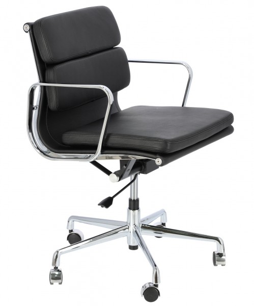 Fotel biurowy CH2171T skóra chrom