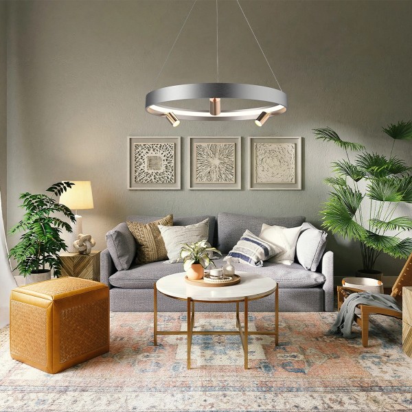 Lampa ledowa z reflektorkami okrągła Spectra No.3