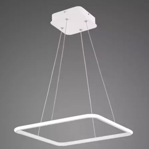 Lampa wisząca Ledowe Kwadraty pojedyncza No.1 Out 3K biała 60 cm