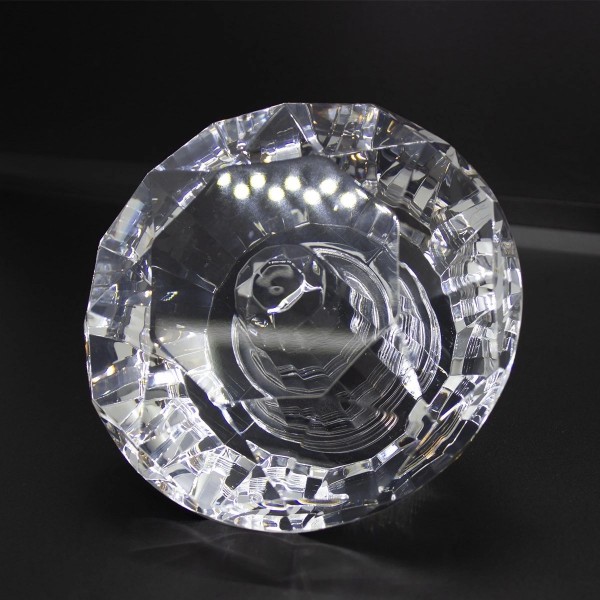 Potrójna lampa z okrągłą podsufitką i akrylowymi diamentami Tiffany No.2 CO3