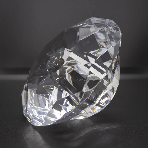 Potrójna lampa z okrągłą podsufitką i akrylowymi diamentami Tiffany No.2 CO3