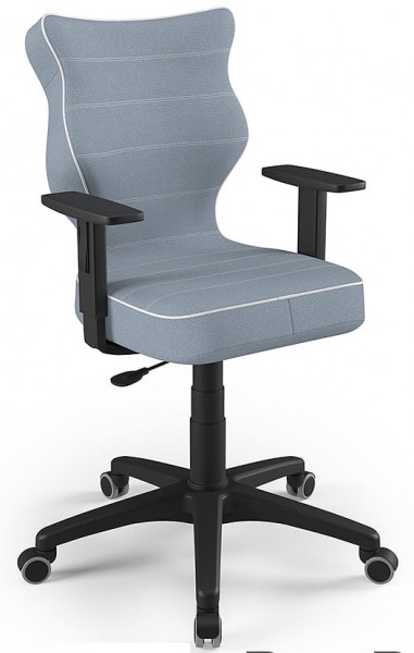 Krzesło do biurka Duo Black rozmiar 5 (146-176,5 cm) regulowane podłokietniki