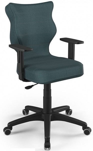 Krzesło do biurka Duo Black rozmiar 5 (146-176,5 cm) regulowane podłokietniki