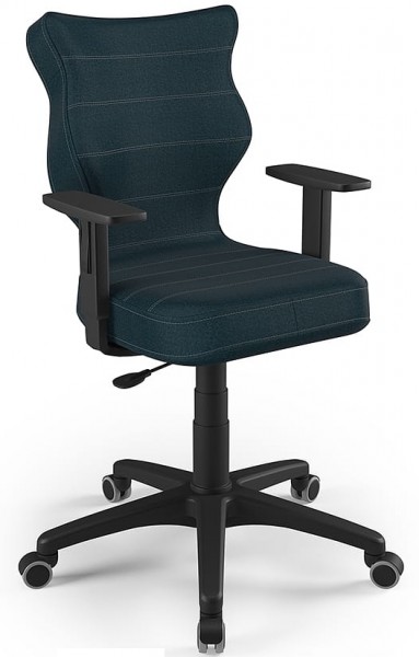 Krzesło do biurka Duo Black rozmiar 5 (146-176,5 cm) regulowane podłokietniki