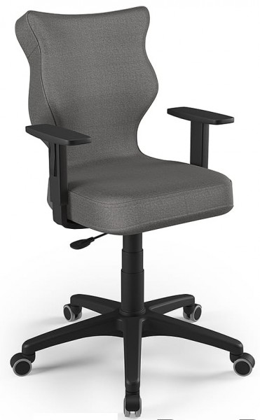 Krzesło do biurka Duo Black rozmiar 5 (146-176,5 cm) regulowane podłokietniki