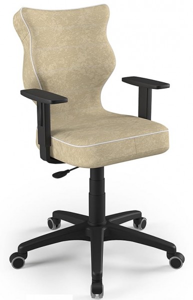 Krzesło do biurka Duo Black rozmiar 5 (146-176,5 cm) regulowane podłokietniki