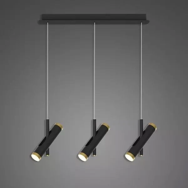 Loftowa lampa wisząca z trzema kloszami Lunette No.4