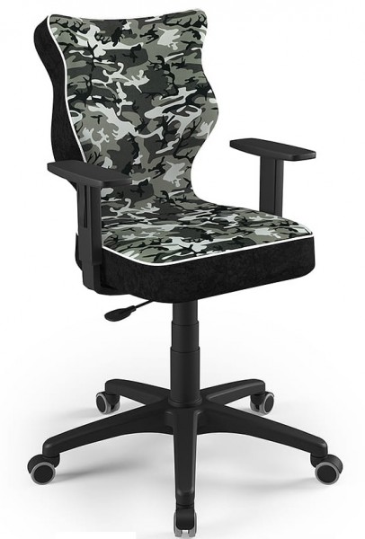 Krzesło młodzieżowe do biurka Duo Black rozmiar 6 (159-188 cm) wzory