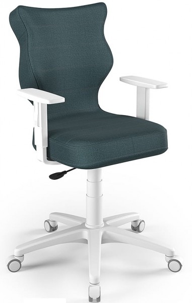 Ergonomiczne krzesło biurowe dla młodzieży Duo White rozmiar 5 (146-176,5 cm)