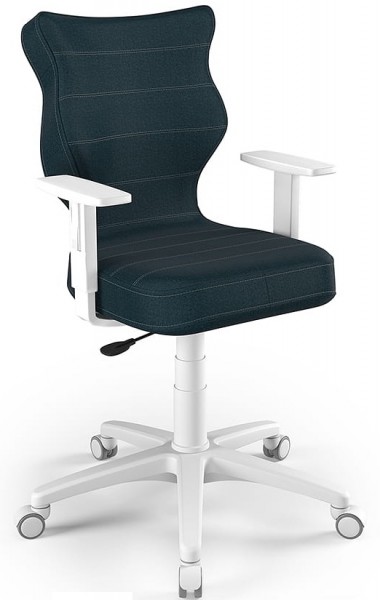 Ergonomiczne krzesło biurowe dla młodzieży Duo White rozmiar 5 (146-176,5 cm)