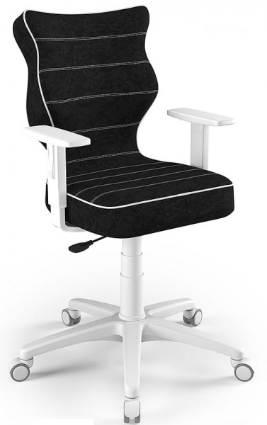 Ergonomiczne krzesło biurowe dla młodzieży Duo White rozmiar 5 (146-176,5 cm)