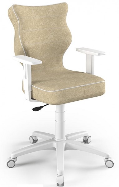Ergonomiczne krzesło biurowe dla młodzieży Duo White rozmiar 5 (146-176,5 cm)