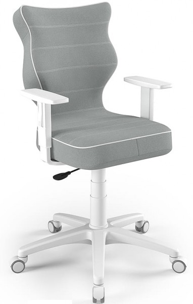 Ergonomiczne krzesło biurowe dla młodzieży Duo White rozmiar 6 (159-188 cm)
