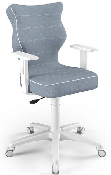 Ergonomiczne krzesło biurowe dla młodzieży Duo White rozmiar 6 (159-188 cm)
