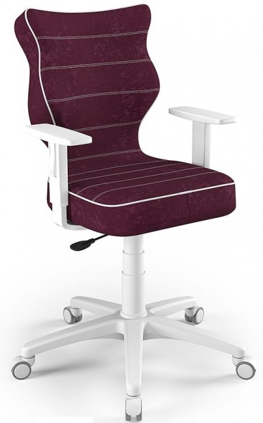 Ergonomiczne krzesło biurowe dla młodzieży Duo White rozmiar 6 (159-188 cm)