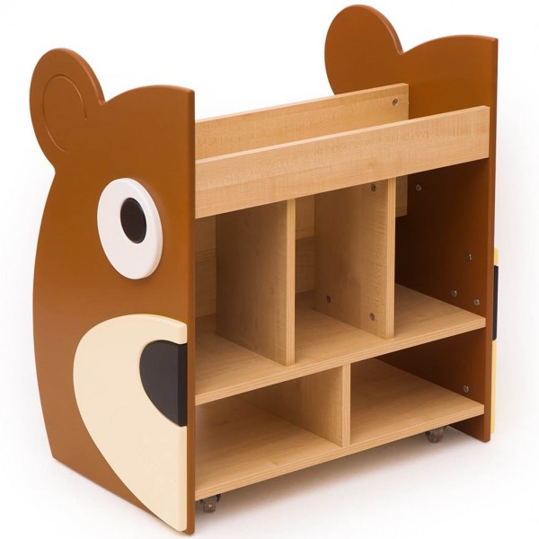 Dwustronny regał do przedszkola biblioteczka Miś