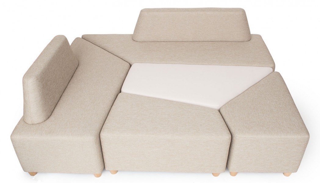 Pufa modułowa do szkoły 7010043 Foyer 3/4
