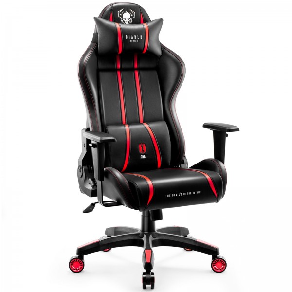Fotel gamingowy Diablo X-One 2.0 King Size czarno-czerwony