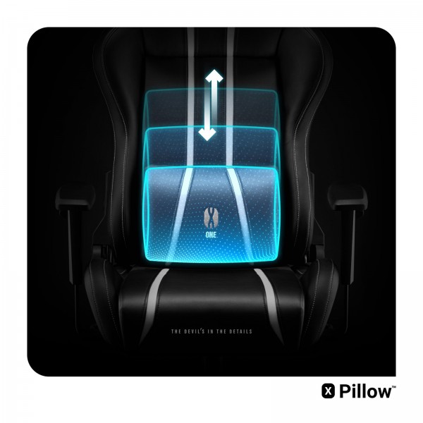 Fotel gamingowy Diablo X-One 2.0 King Size czarno-biały