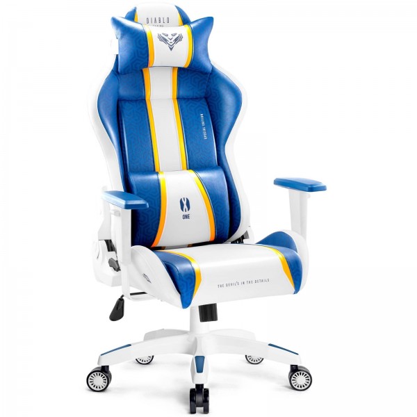 Fotel gamingowy Diablo X-One 2.0 King Size Aqua Blue Edition
