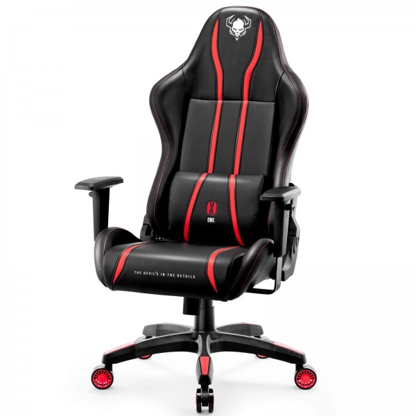 Fotel gamingowy Diablo X-One 2.0 Normal Size czarno-czerwony