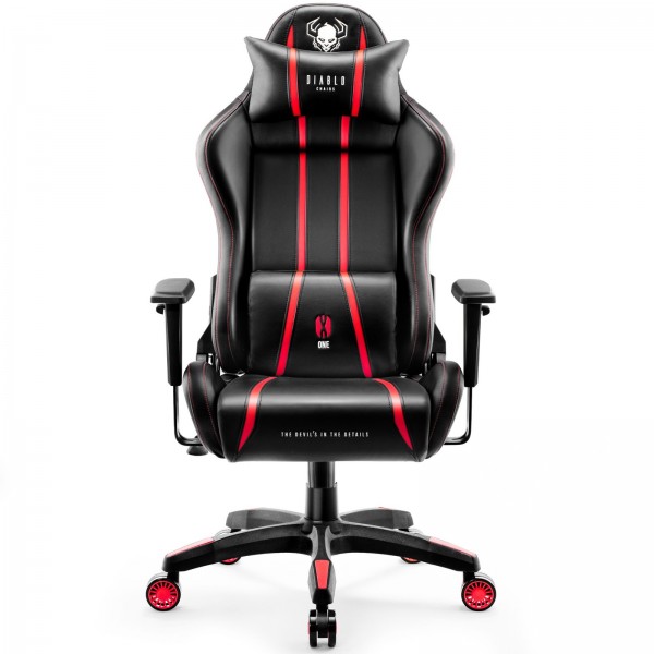 Fotel gamingowy Diablo X-One 2.0 Normal Size czarno-czerwony
