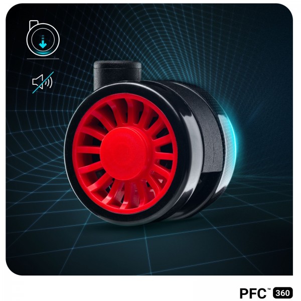 Fotel gamingowy Diablo X-One 2.0 Normal Size czarno-czerwony