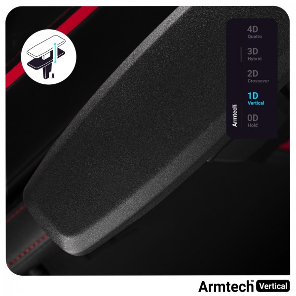 Fotel gamingowy Diablo X-One 2.0 Normal Size czarno-czerwony