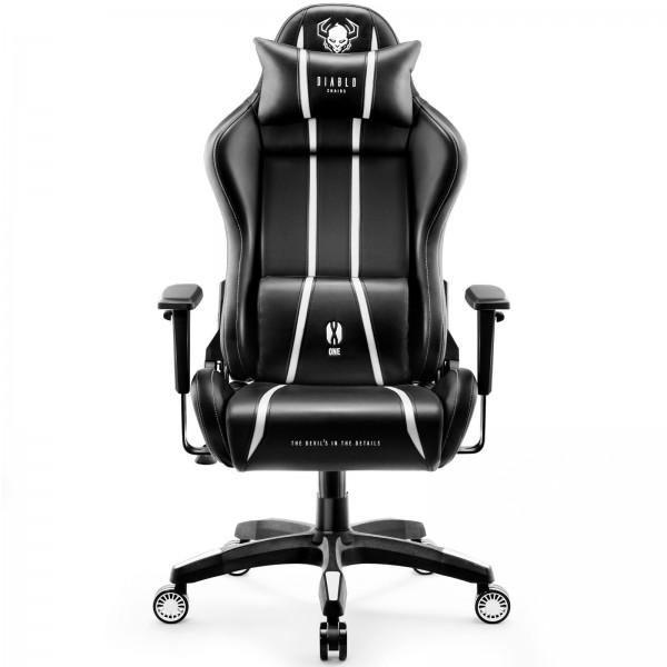 Fotel gamingowy Diablo X-One 2.0 Normal Size czarno-biały