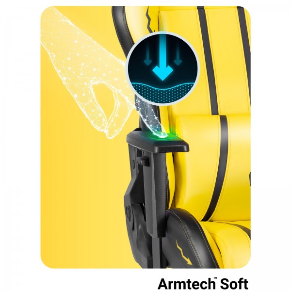 Fotel gamingowy Diablo X-One 2.0 Normal Size Electric Yellow Edition
