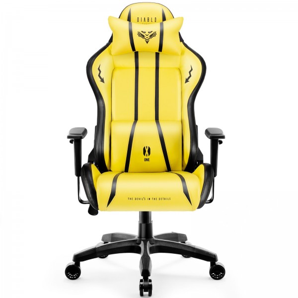 Fotel gamingowy Diablo X-One 2.0 Normal Size Electric Yellow Edition