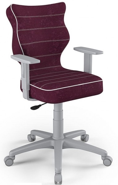 Młodzieżowe krzesło do biurka Duo Grey rozmiar 5 (146-176,5 cm)