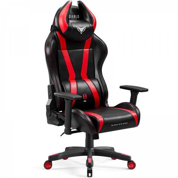 Fotel dla graczy Diablo X-Horn 2.0 King Size czarno-czerwony