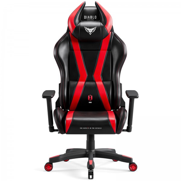 Fotel dla graczy Diablo X-Horn 2.0 Normal Size czarno-czerwony