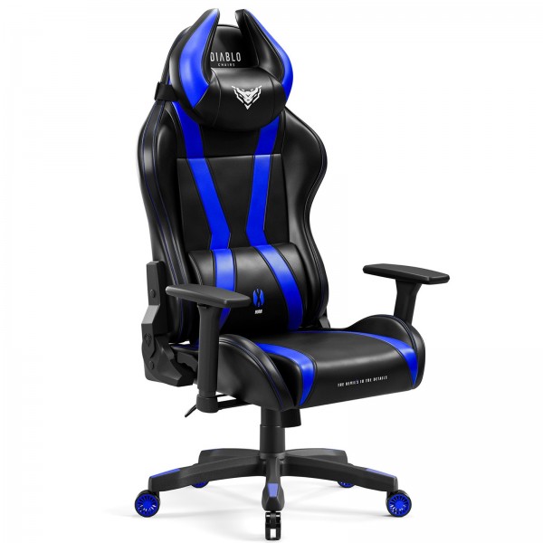 Fotel dla graczy Diablo X-Horn 2.0 Normal Size czarno-niebieski