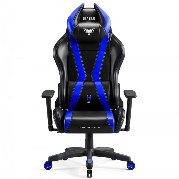 Fotel dla graczy Diablo X-Horn 2.0 Normal Size czarno-niebieski