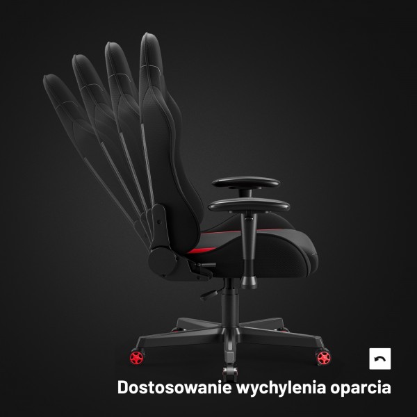 Fotel do gamingu Diablo X-St4rter czarno-czerwony