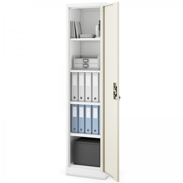 Szafa biurowa Eco Design Alex 45x40x185 cm biały/dąb sonoma