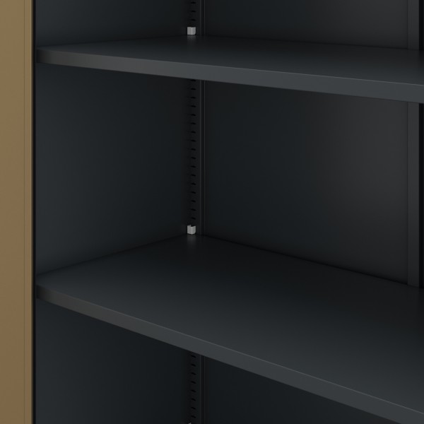 Szafka biurowa Eco Design Beata 90x40x93 cm antracyt/orzech