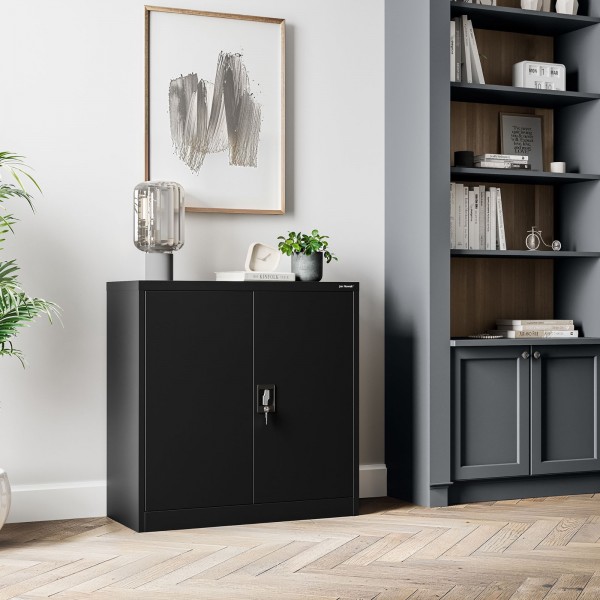 Szafka biurowa na dokumenty Beata 90x40x93 cm czarna