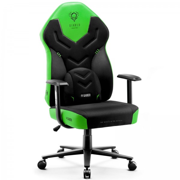 Krzesło gamingowe Diablo X-Gammer 2.0 Normal Size Green Emerald