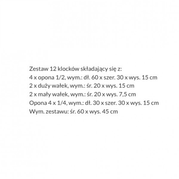 Kształtki piankowe do przedszkola - zestaw klocków 4641631 Mini 5