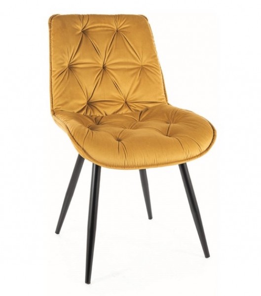 Pikowane krzesło Cherry II Velvet