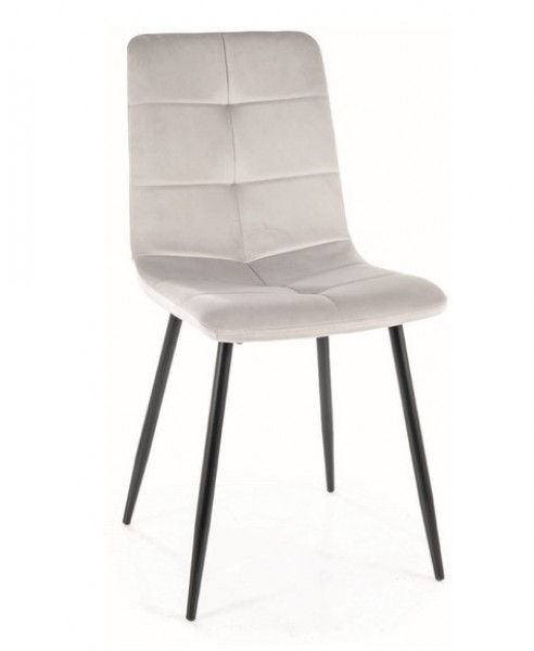 Welurowe krzesło z przeszyciami Ivo Velvet