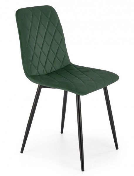 Pikowane krzesło do jadalni K525 Halmar z tkaniny velvetowej