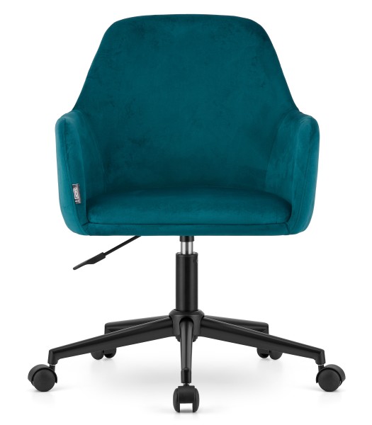 Aksamitne krzesło biurowe z podłokietnikami Narni