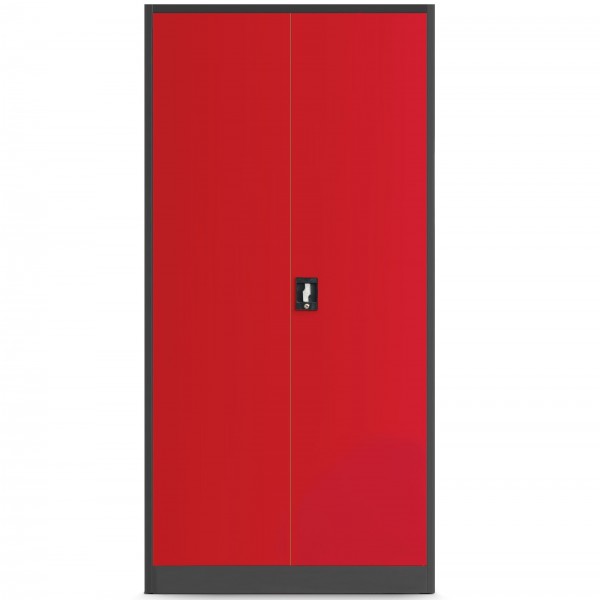 Metalowa szafa warsztatowa Bruno 92x50x185 cm antracyt/czerwony