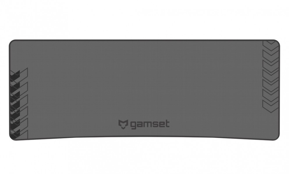 Czarne biurko do gamingu Gamset Snake 1.0