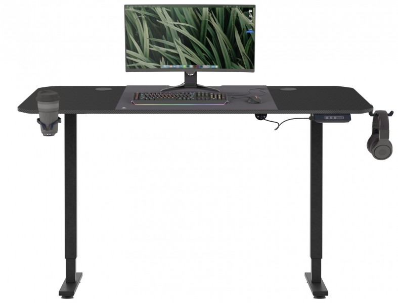 Biurko pracownicze z elektryczną regulacją wysokości Rob 140x60 cm czarne