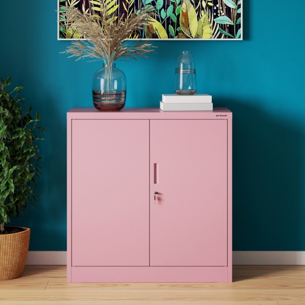 Szafka biurowa Fresh Style Beata 90x40x93 cm pudrowy róż